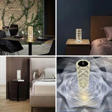 LED lampa sa svetlucavim kristalnim motivom