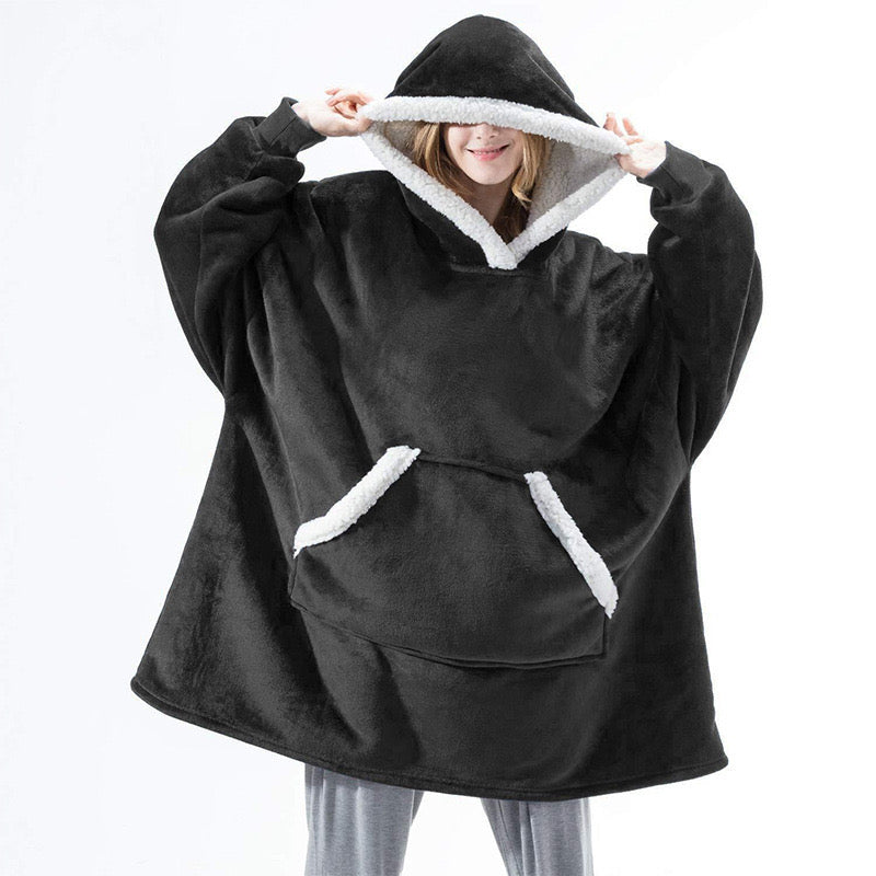 Oversized duks ćebe od flisa – reverzibilno, 110 cm – slika 6