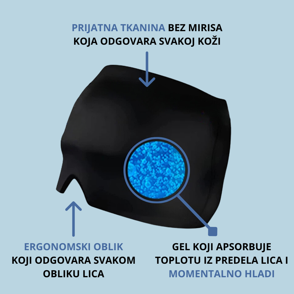 Gel maska za oči i čelo – hladna i topla obloga – slika 3