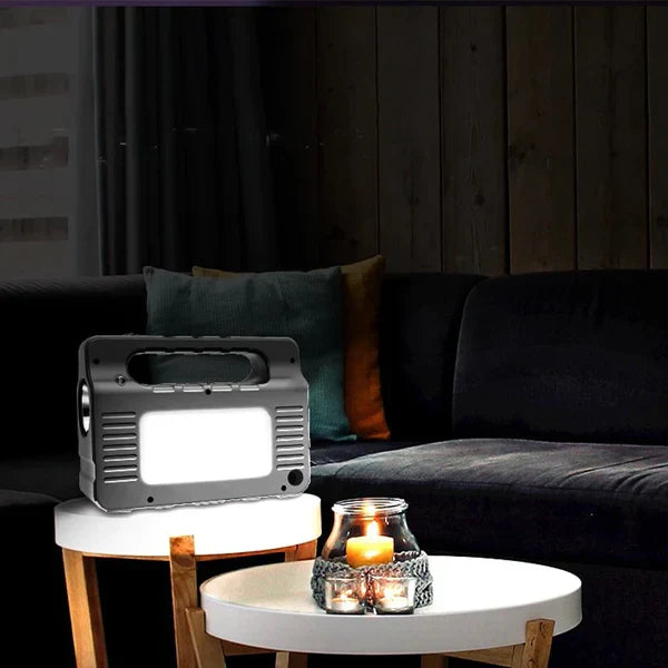 Solarna stanica za kampovanje sa 3 LED lampe i radiom – slika 3