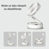 Sklopivi ventilator sa baterijom 7200 mAh i tri brzine