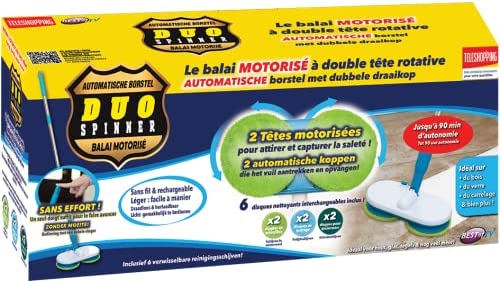 Brisač poda sa dve rotirajuće glave — do 90 minuta rada - slika 3