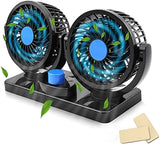 Dupli ventilator za auto sa priključkom na 12 V