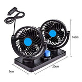 Dupli ventilator za auto, 12 V
