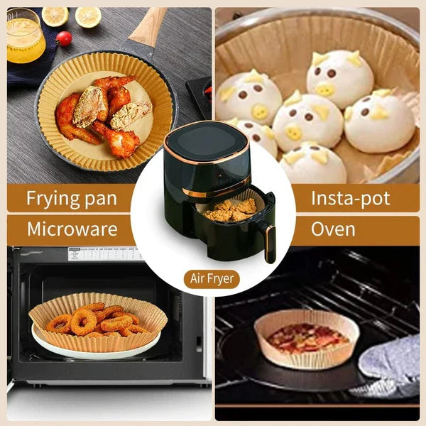 Papir za air fryer – 50 komada, prečnik 20 cm – slika 4