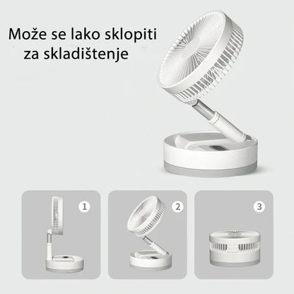 USB Punjivi sklopivi električni ventilator