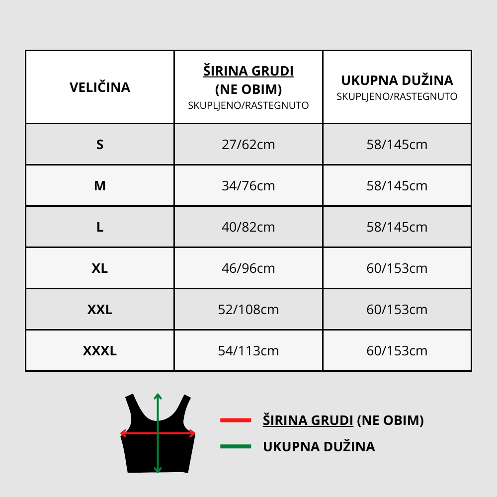 Kompresivna majica za oblikovanje torza – likra i poliester – slika 5