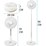 Sklopivi ventilator sa baterijom 7200 mAh i tri brzine