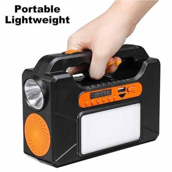 Mini solarni set sa 3 LED lampe, radiom i zvučnikom – slika 6