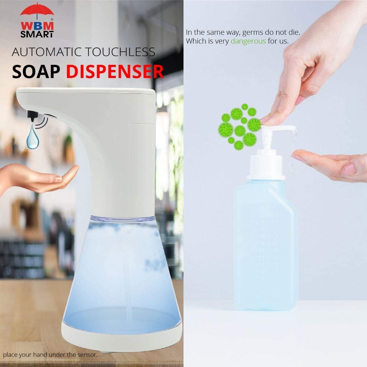 Dozer za sapun sa senzorom 500 ml — 5 nivoa doziranja - slika 3