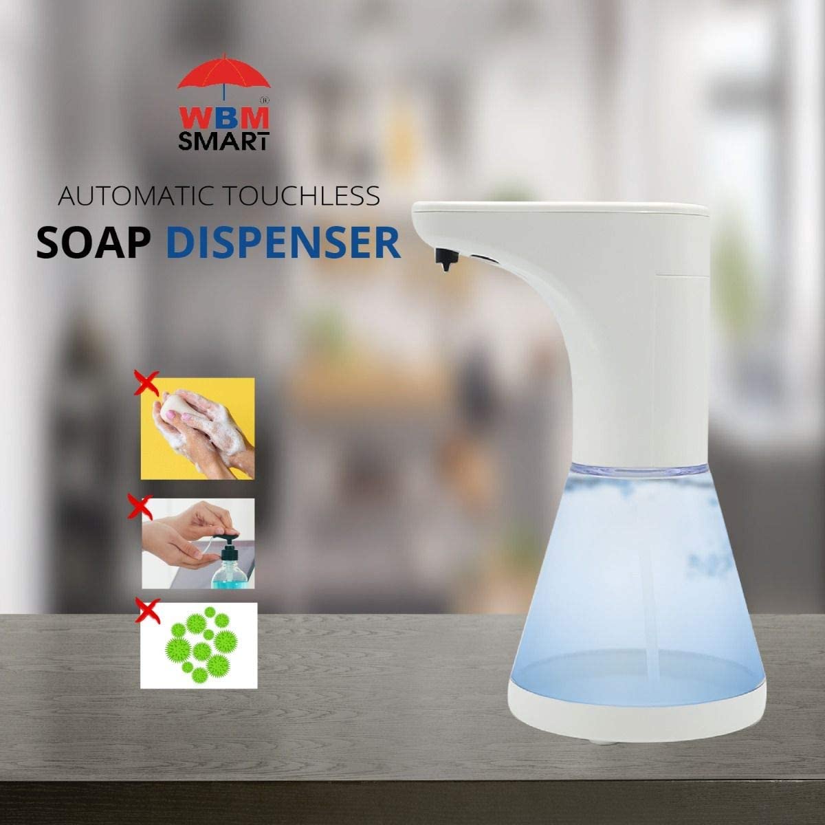 Dozer za sapun sa senzorom 500 ml — 5 nivoa doziranja - slika 2