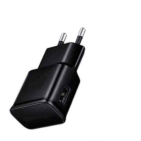 USB punjač 1 A bez brzog punjenja – crni