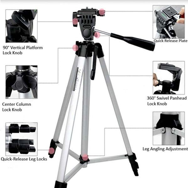 Stativ stalak tripod 330A 1.5m drzac za mobilni i foto aparate