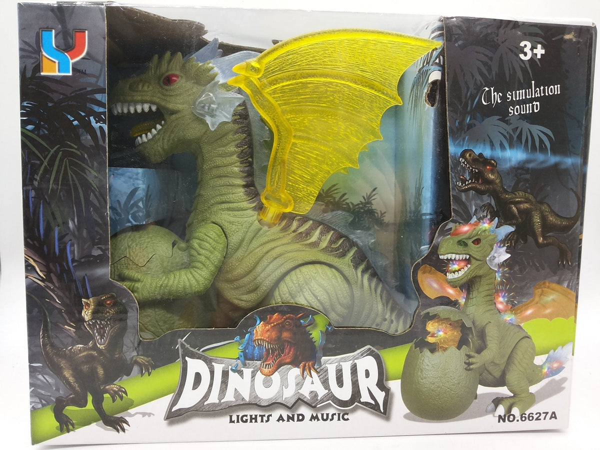 Igračka dinosaurus na baterije sa zvukom i svetlom