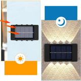 Solarne zidne dvostrane lampe, 2 komada