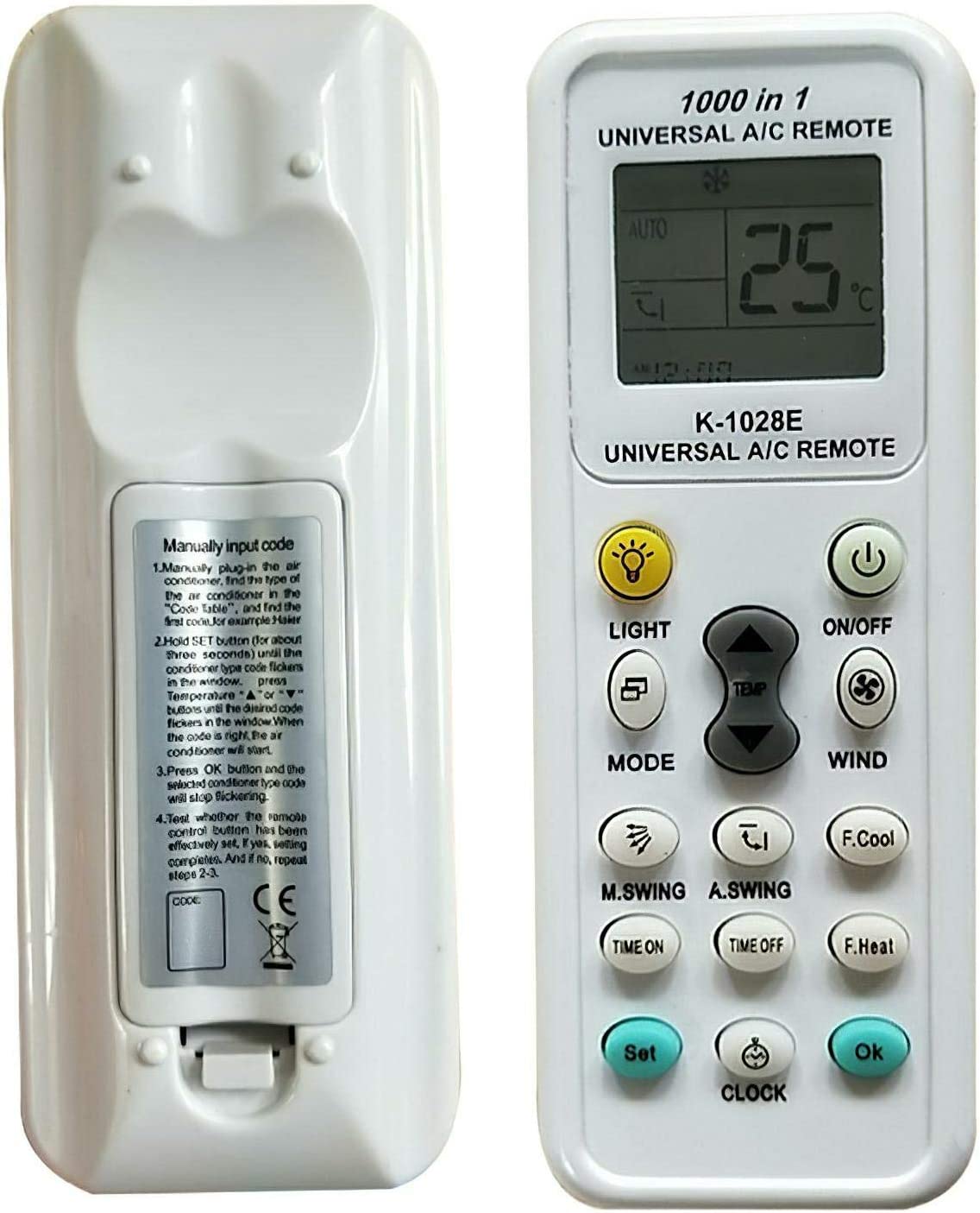 Daljinski za klimu K-1028E sa LCD ekranom - slika 4