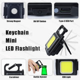 Mini COB lampa privezak 800 lumena sa magnetnom bazom