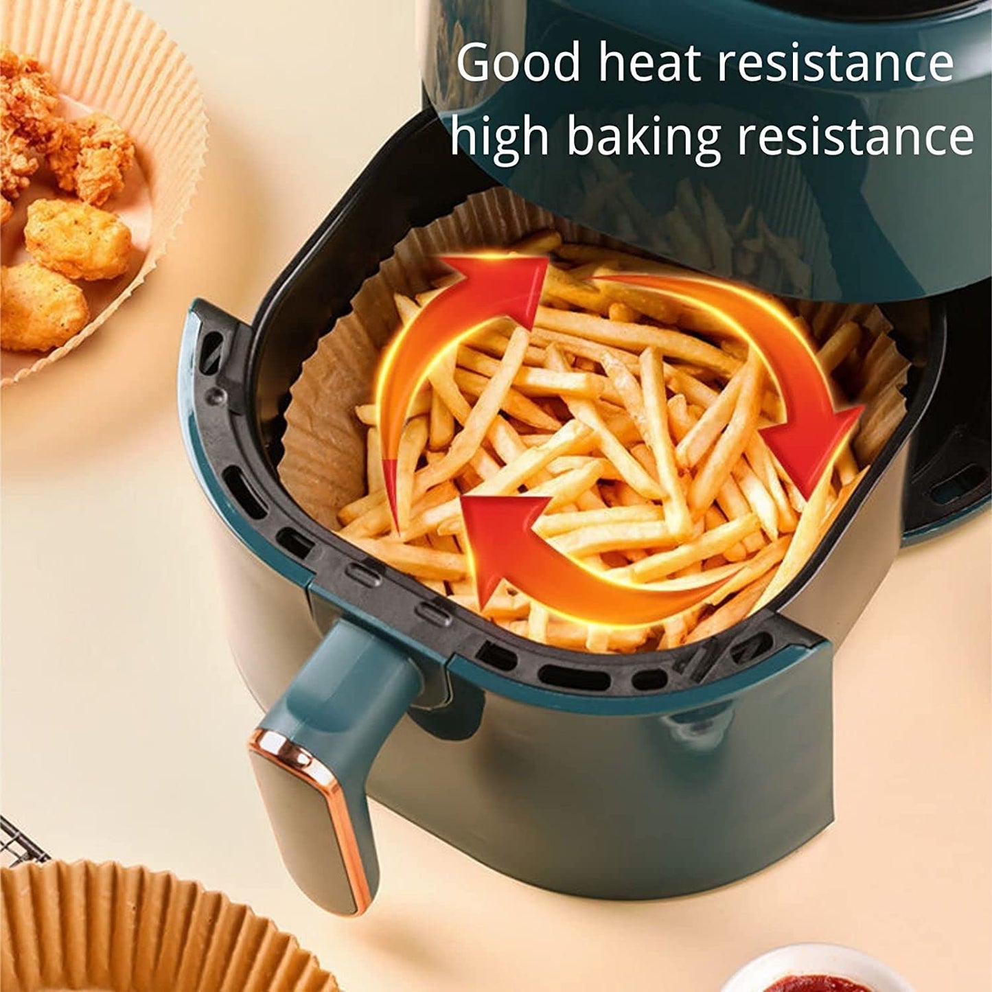 Papir za air fryer — 50 komada, 16 x 4,5 cm - slika 3
