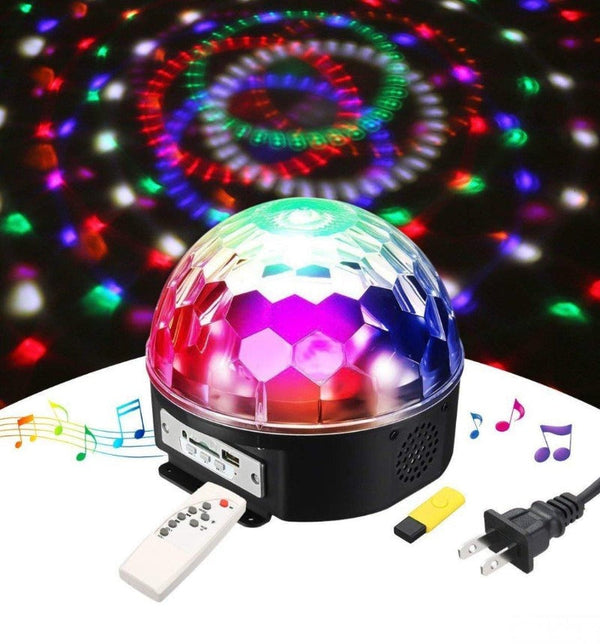 Disko kugla sa 6 LED dioda, USB-om i daljinskim