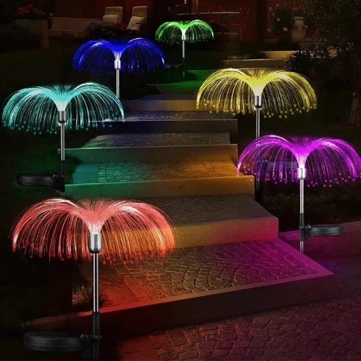 Solarne lampe meduze – 2 komada, IP65, 7 boja – slika 5