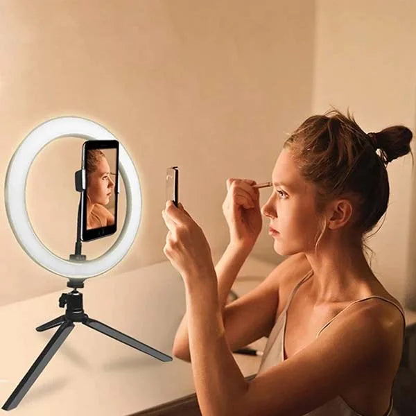 Ring LED lampa sa tronošcem i držačem za telefon – slika 7