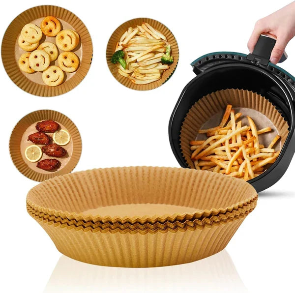 Papir za air fryer – 50 komada, prečnik 20 cm – slika 6