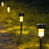 Solarne baštenske lampe od nerđajućeg čelika 6 komada