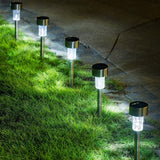 Solarne baštenske lampe od nerđajućeg čelika 6 komada