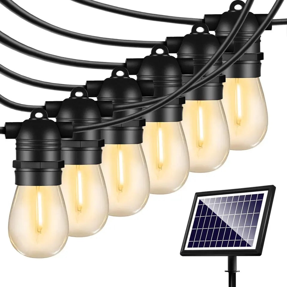 Solarne baštenske sijalice, 10 komada na 10 m sa panelom