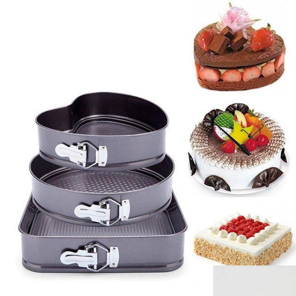 Set od 3 kalupa za torte sa obručem koji se skida