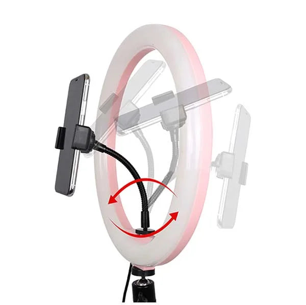 Ring LED lampa sa tronošcem i držačem za telefon – slika 10