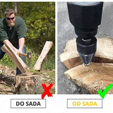 WoodXsplit konusno svrdlo za cepanje drva za bušilicu