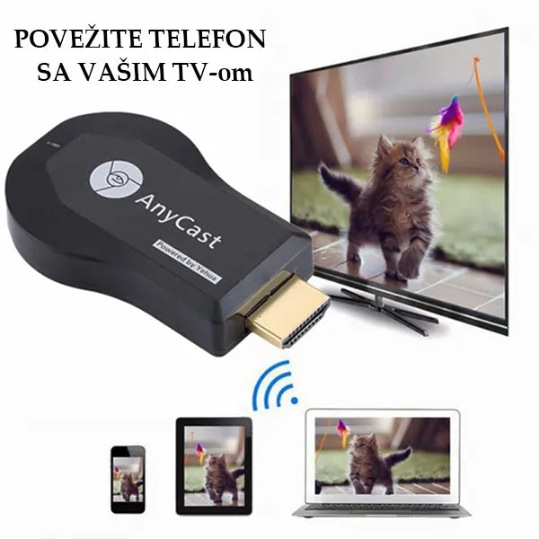 AnyCast M9 Plus bežični HDMI adapter za televizor