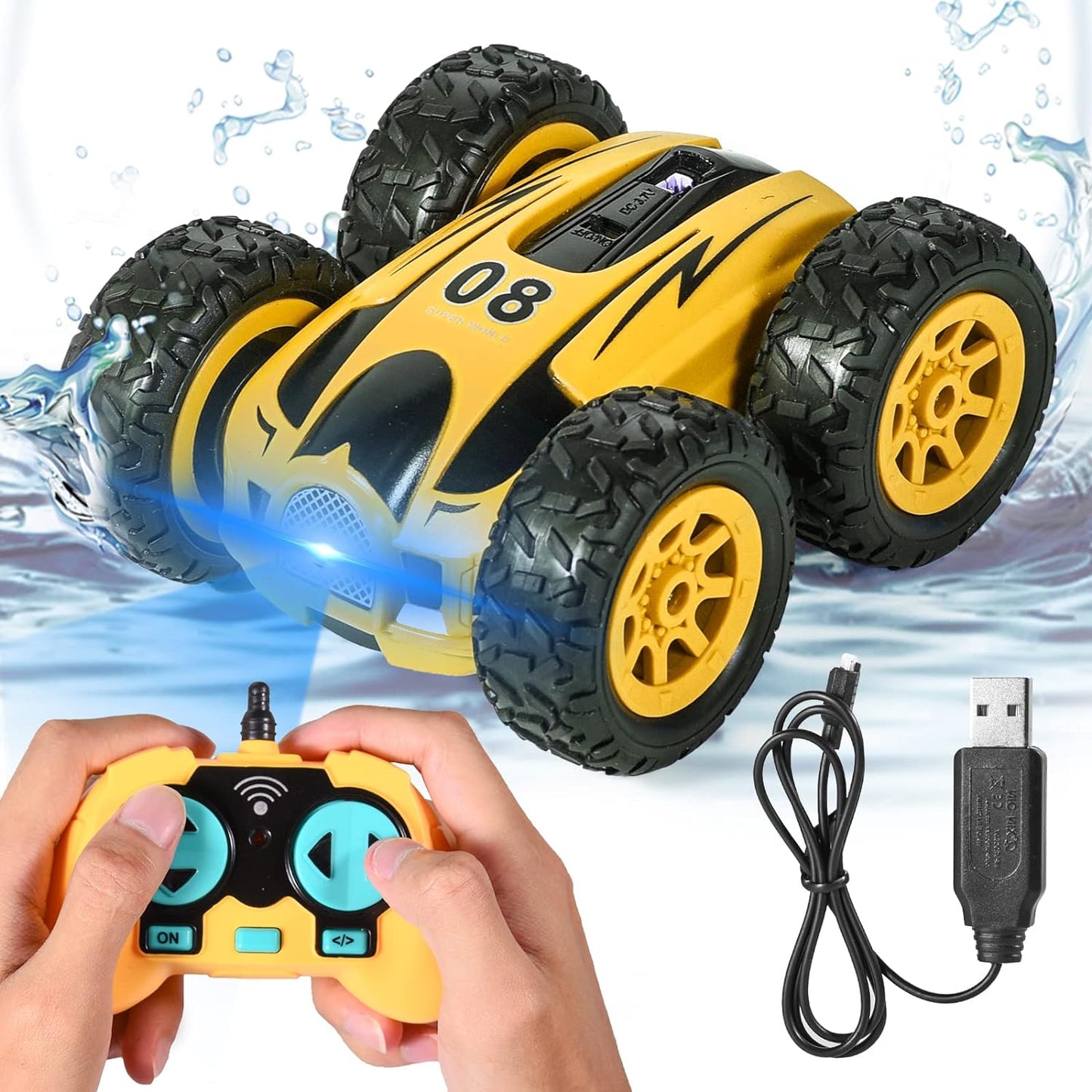 Stunt auto na daljinski sa LED svetlima – 4 kanala