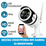 Bežična WiFi bullet kamera 1080p sa mikrofonom i IR vidom