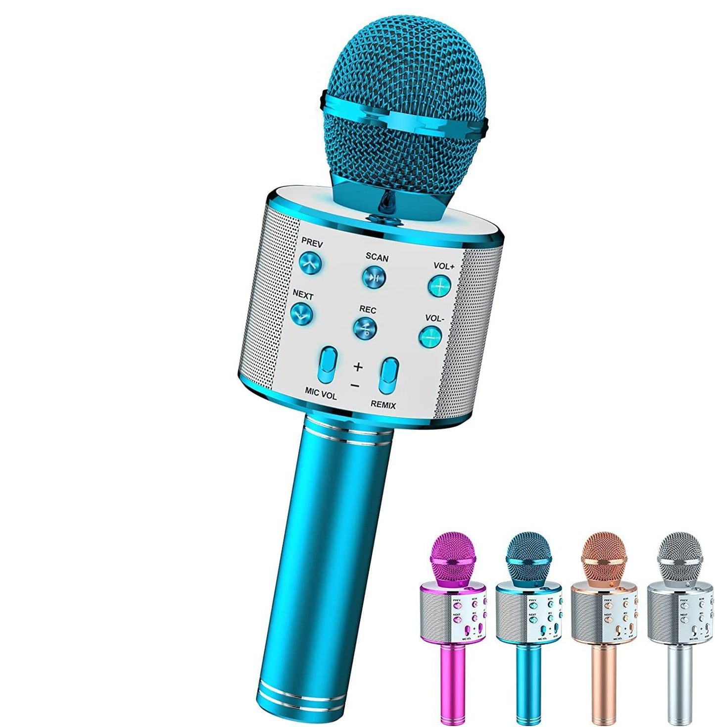 Bežični Bluetooth mikrofon za karaoke sa zvučnikom – slika 3