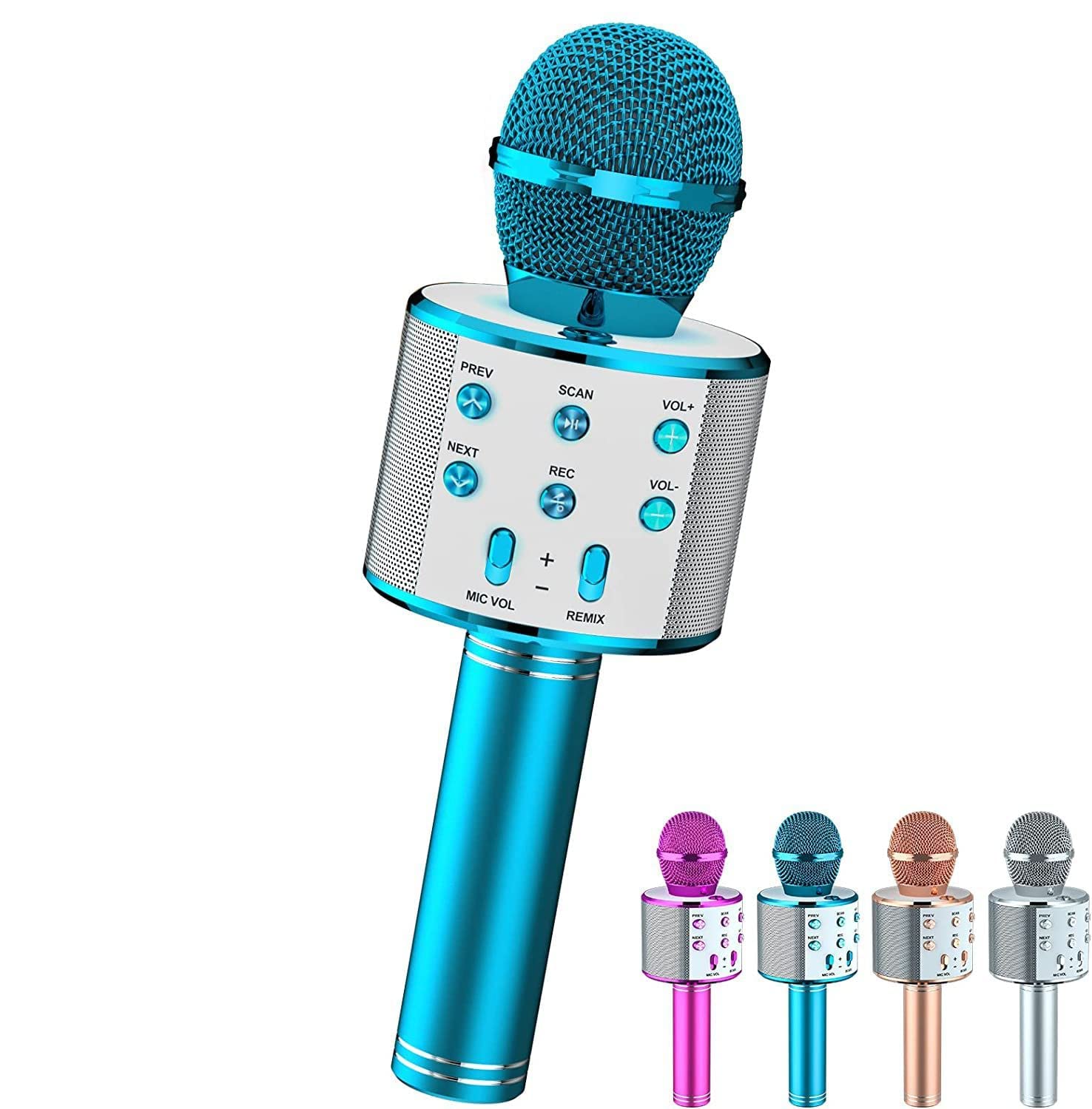 Bežični Bluetooth mikrofon za karaoke sa zvučnikom – slika 3