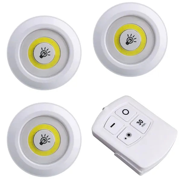 Bežične LED lampe sa daljinskim upravljačem, set od 3