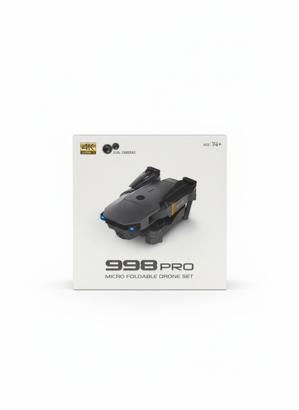 998 PRO Mikro Sklopivi Dron - 4K Ultra HD Dvostruke Kamere
