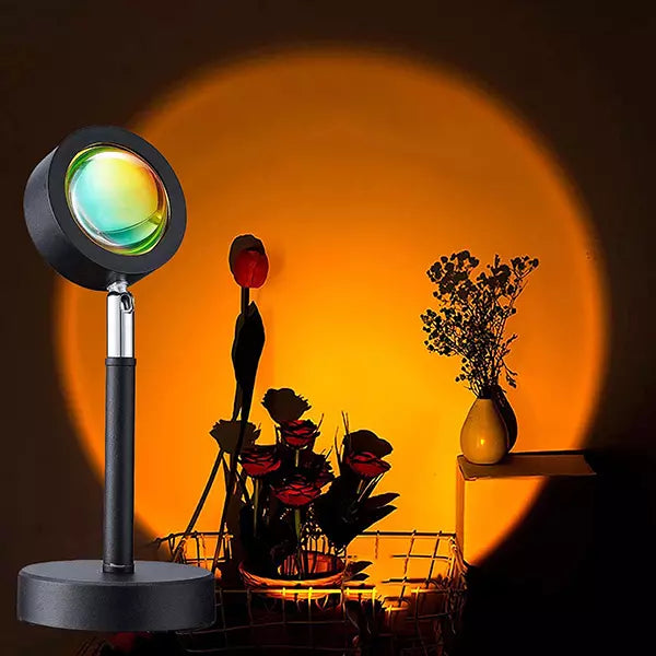 Dekorativna LED lampa zalazak sunca, USB, rotacija glave