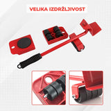 Dizač i podmetači za pomeranje nameštaja, nosivost 150 kg