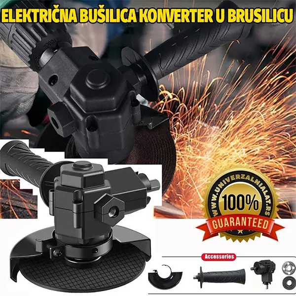Adapter koji bušilicu pretvara u ugaonu brusilicu