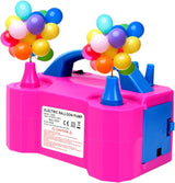 Električna pumpa za balone sa dva izlaza – roze
