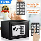 Elektronski sef 170 x 230 x 170 mm sa šifrom i 2 ključa