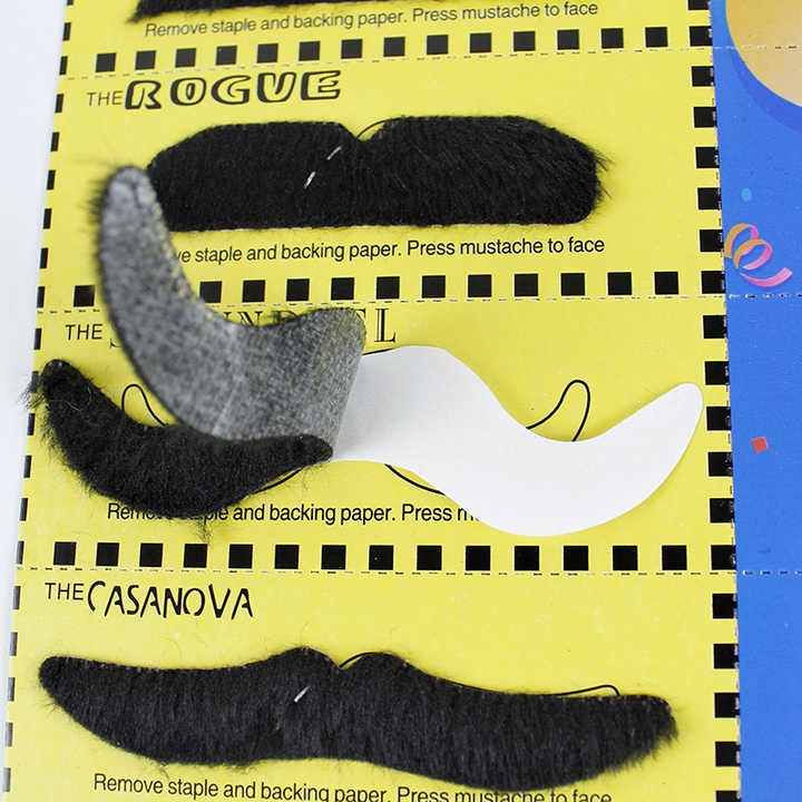 Samolepljivi brkovi – set za maskenbal i zabave – slika 5