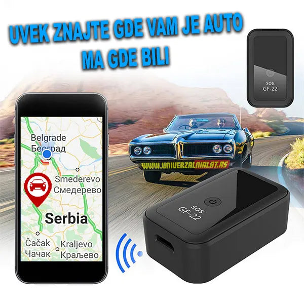 GPS lokator GF-22 sa SOS dugmetom i praćenjem uživo