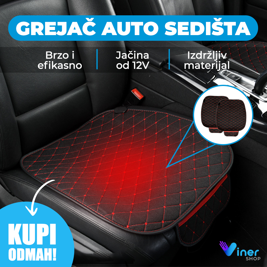 Grejač auto sedišta 12V – univerzalni, crni