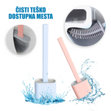 Silikonska četka za WC šolju sa držačem za odlaganje