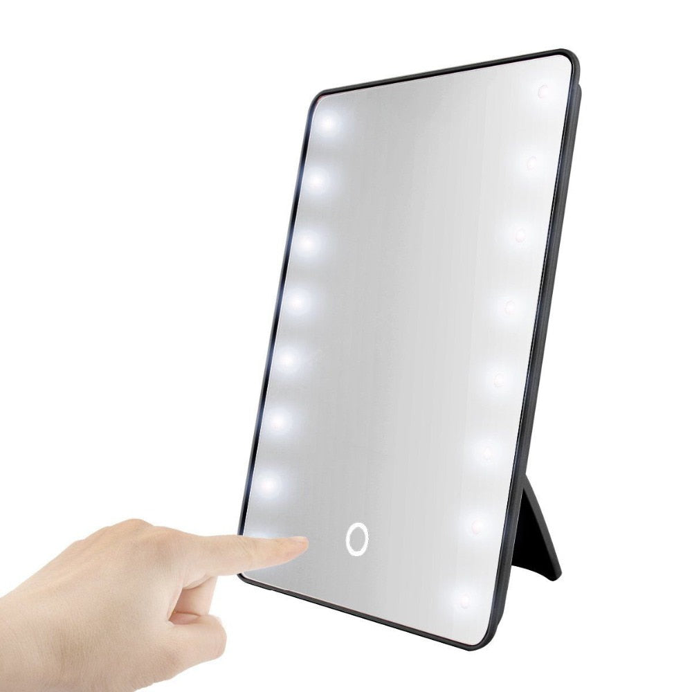LED ogledalo sa 16 dioda — touch prekidač, rotacija 180° - slika 1