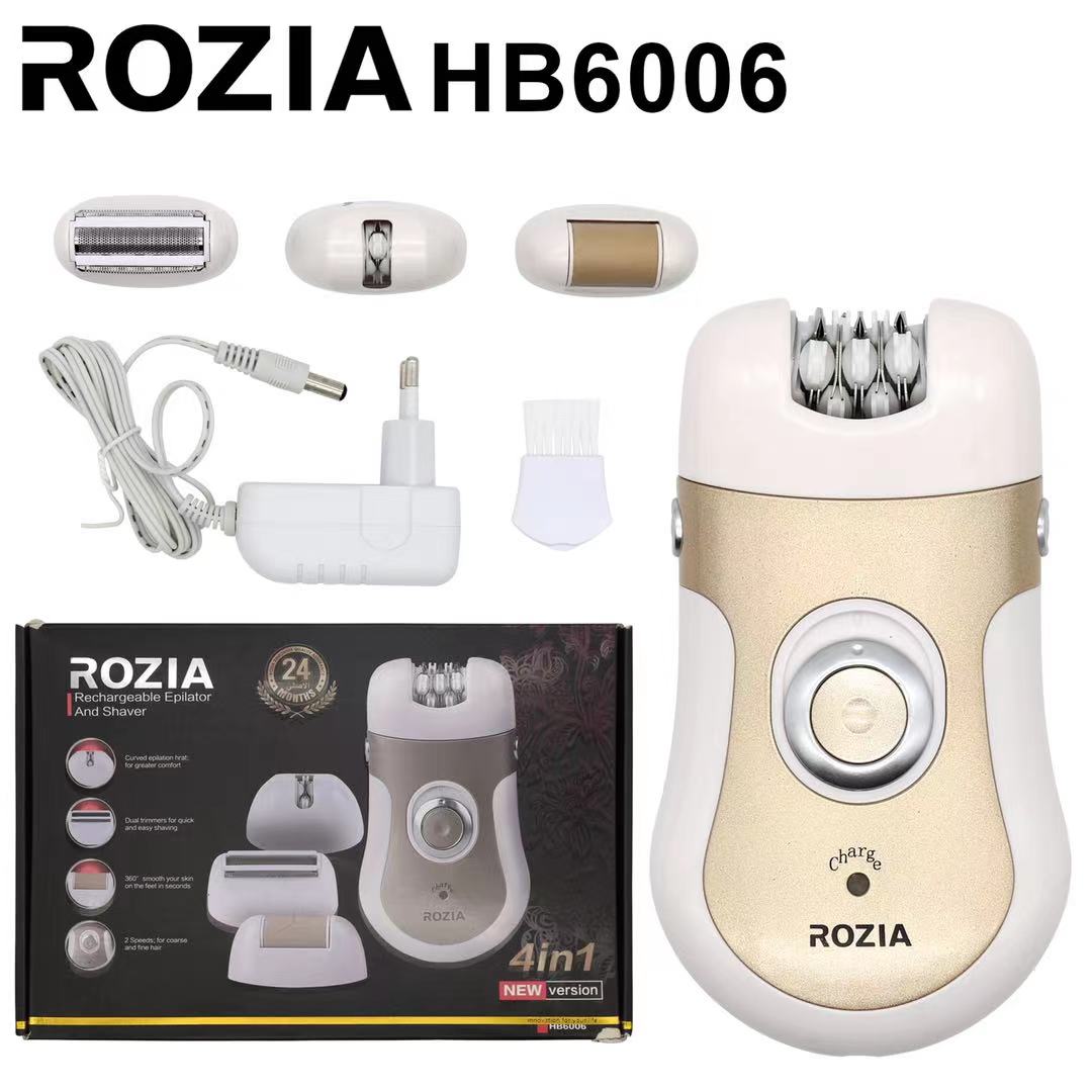 Rozia epilator i brijač 4 u 1 sa dve brzine i 15 pinceta